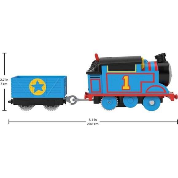 Thomas & Friends Motorized Toy Train Thomas Battery-Powered Engine with Cargo - Picture 2 of 7